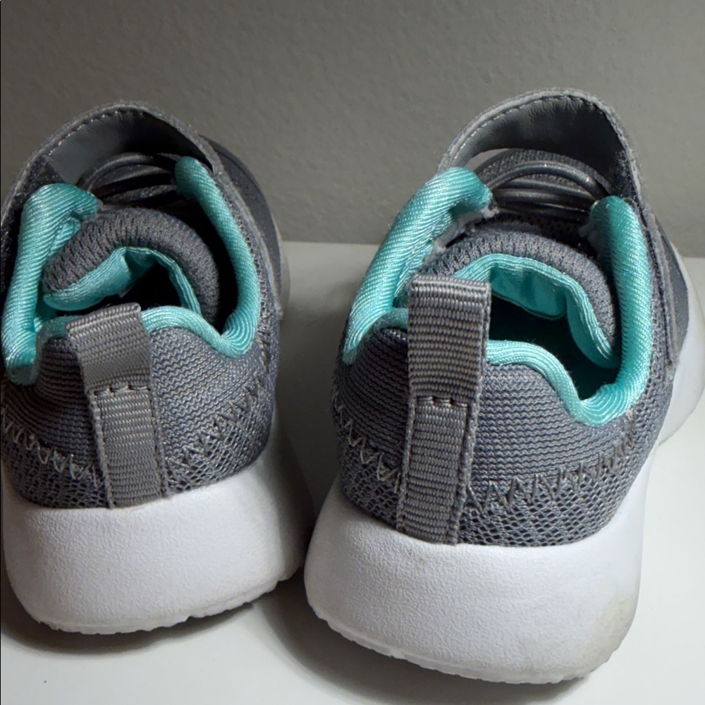 Skechers Kids' Gray and Teal Sneakers - Picture 10 of 10